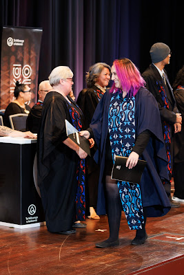 Photo from the TWoA Tāmaki Makaurau 2023 Graduations (Ceremony 3 @ 8pm), held at the Due Drop Events Centre, Manukau, Auckland, New Zealand on Wednesday, 7 June, 2023. Photo: Mike Walen / KeyImagery Photography. Copyright: © Te Wānanga o Aotearoa.