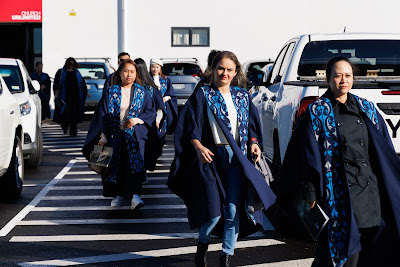 Photo from Ceremony 3 of the TWoA Tāmaki Makaurau 2025 Graduations (May 2025) held at the Mangere Arts Centre in Auckland, New Zealand on Tuesdday, 27 May, 2025. Photo by Mike Walen / KeyImagery Photography. Copyright: © 2025 Te Wānanga o Aotearoa.