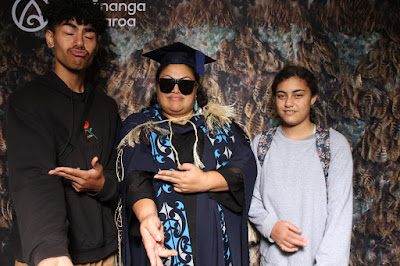 Booth photo from the TWoA Tainui 2021 Graduations (Thursday Morning - Ceremony 1), held at Elim Church, Te Rapa, Hamilton, New Zealand. Taken: Thursday 22 April 2021. Photo: InstaBooth / KeyImagery Photography. Copyright: © Te Wānanga o Aotearoa.