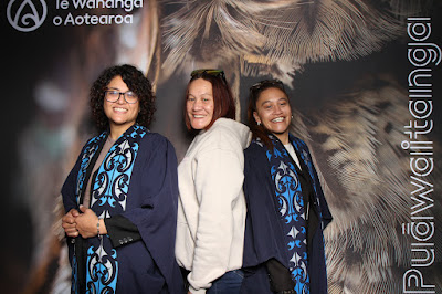 Photo from the TWoA Waiariki 2025 Graduation (Kawerau), held at the Rautahi Marae in Kawerau, Bay of Plenty, New Zealand on Friday, 16 May, 2025. Photo: InstaBooth by KeyImagery Photography. Copyright: © 2025 Te Wānanga o Aotearoa.