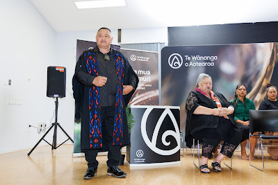 Photo from the TWoA Te Tai Tokerau (Kaitaia) 2025 Graduation held at Te Kura Kaupapa Maori o Pukemiro in Kaitaia, Northland, New Zealand on Monday, 14 April, 2025. Photo by Mike Walen / KeyImagery Photography. Copyright: © 2025 Te Wānanga o Aotearoa.
