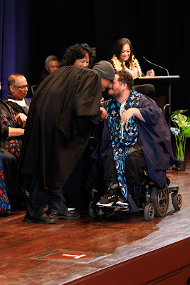 Photo from the TWoA Tāmaki Makaurau 2023 Graduations (Ceremony 3 @ 8pm), held at the Due Drop Events Centre, Manukau, Auckland, New Zealand on Wednesday, 7 June, 2023. Photo: Mike Walen / KeyImagery Photography. Copyright: © Te Wānanga o Aotearoa.