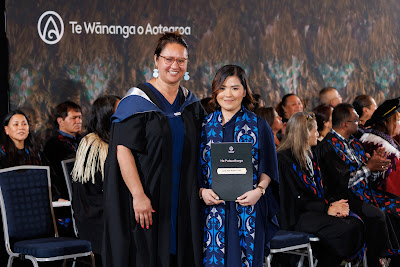 Photo from the TWoA Tāmaki Makaurau 2023 November Graduations (Ceremony 1 @ 1pm), held at the Due Drop Events Centre, Manukau, Auckland, New Zealand on Tuesday, 28 November, 2023. Photo: Mike Walen / KeyImagery Photography. Copyright: © Te Wānanga o Aotearoa.