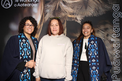 Photo from the TWoA Waiariki 2025 Graduation (Kawerau), held at the Rautahi Marae in Kawerau, Bay of Plenty, New Zealand on Friday, 16 May, 2025. Photo: InstaBooth by KeyImagery Photography. Copyright: © 2025 Te Wānanga o Aotearoa.