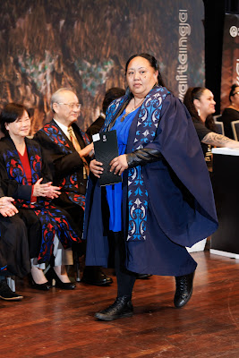 Photo from the TWoA Tāmaki Makaurau 2023 Graduations (Ceremony 3 @ 8pm), held at the Due Drop Events Centre, Manukau, Auckland, New Zealand on Wednesday, 7 June, 2023. Photo: Mike Walen / KeyImagery Photography. Copyright: © Te Wānanga o Aotearoa.