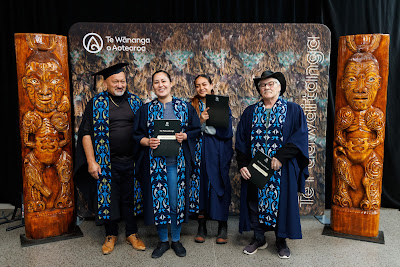 Photo from the TWoA Waiariki 2023 Graduations (Waiwhero), held at Te Puia, Rotorua, Bay of Plenty, New Zealand on Friday, 12 May, 2023. Photo: Mike Walen / KeyImagery Photography. Copyright: © Te Wānanga o Aotearoa.