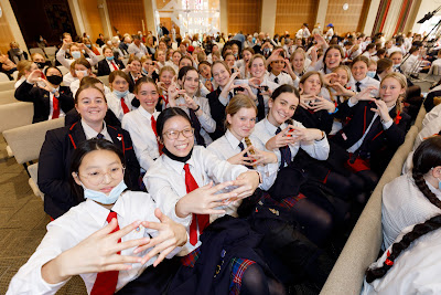 Photo from Waikato Diocesan House Singing 2022, held at Waikato Diocesan, Hamilton, New Zealand on Friday, 2 July, 2022. Photo: Mike Walen / KeyImagery Photography. Copyright: © Waikato Diocesan School for Girls.