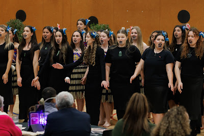 Photo from the Waikato Diocesan Whānau Dinner 2022 held in the school gym at Waikato Diocesan, Hamilton, New Zealand. Taken: Friday, 9 September 2022. Photography: Mike Walen / KeyImagery Photography. Copyright: © Waikato Diocesan School for Girls.