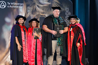 Photo from the TWoA Tainui 2025 Graduations (Ceremony 3 @ 10am) held at Claudelands Event Centre in Hamilton, Waikato, New Zealand on Wednesday, 30 April, 2025. Photography by Mike Walen / KeyImagery Photography. Copyright: © 2025 Te Wānanga o Aotearoa.