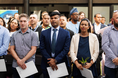 Photo from the HCC NZ Citizenship Ceremony 2 (Afternoon) held at The Atrium, Wintec/Te Pukenga, Hamilton, Waikato, New Zealand at 3:30pm on Monday, 11 March, 2024. Photo: Mike Walen / KeyImagery Photography. Copyright: © Hamilton City Council.