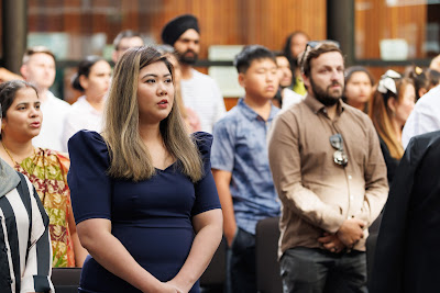 Photo from the HCC NZ Citizenship Ceremony 2 (Afternoon) held at The Atrium, Wintec/Te Pukenga, Hamilton, Waikato, New Zealand at 3:30pm on Monday, 11 March, 2024. Photo: Mike Walen / KeyImagery Photography. Copyright: © Hamilton City Council.