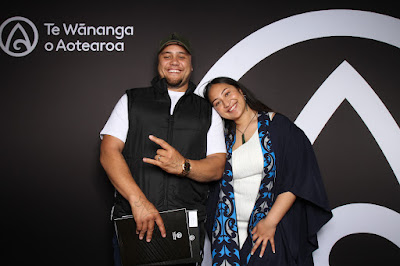 Photo from the TWoA Tāmaki Makaurau 2023 November Graduations (Ceremony 1 @ 1pm), held at the Due Drop Events Centre, Manukau, Auckland, New Zealand on Tuesday, 28 November, 2023. Photo: InstaBooth by KeyImagery Photography. Copyright: © Te Wānanga o Aotearoa.