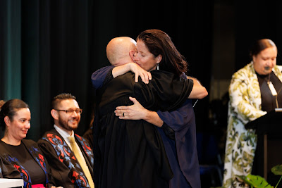 Photo from the TWoA Tāmaki Makaurau 2023 Graduations (Ceremony 5 @ 3pm), held at the Due Drop Events Centre, Manukau, Auckland, New Zealand on Thursday, 8 June, 2023. Photo: Mike Walen / KeyImagery Photography. Copyright: © Te Wānanga o Aotearoa.