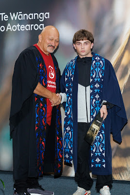 Photo from the TWoA Waiariki 2025 Graduations (Waiwhero) held at the Distinction Hotel, Rotorua, Bay of Plenty, New Zealand on Friday, 9 May, 2025. Photography by Mike Walen / KeyImagery Photography. Copyright: © 2025 Te Wānanga o Aotearoa.