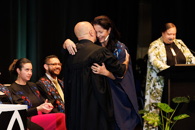 Photo from the TWoA Tāmaki Makaurau 2023 Graduations (Ceremony 5 @ 3pm), held at the Due Drop Events Centre, Manukau, Auckland, New Zealand on Thursday, 8 June, 2023. Photo: Mike Walen / KeyImagery Photography. Copyright: © Te Wānanga o Aotearoa.