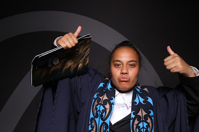 Booth photo from the TWoA Tainui 2019 Graduations (Ceremony 2),  held at Hamilton Boys' High School, Hamilton, New Zealand. Taken: Wednesday 17 April 2019. Photo: InstaBooth / KeyImagery Photography. Copyright: © Te Wānanga o Aotearoa.