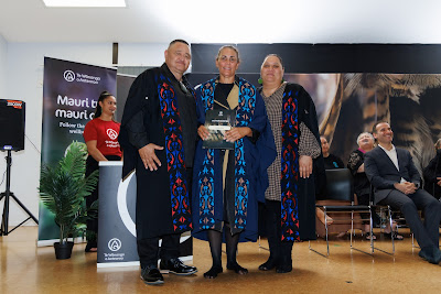 Photo from the TWoA Te Tai Tokerau (Kaitaia) 2025 Graduation held at Te Kura Kaupapa Maori o Pukemiro in Kaitaia, Northland, New Zealand on Monday, 14 April, 2025. Photo by Mike Walen / KeyImagery Photography. Copyright: © 2025 Te Wānanga o Aotearoa.