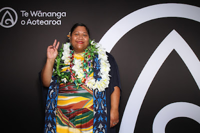 Photo from the TWoA Tāmaki Makaurau 2023 November Graduations (Ceremony 1 @ 1pm), held at the Due Drop Events Centre, Manukau, Auckland, New Zealand on Tuesday, 28 November, 2023. Photo: InstaBooth by KeyImagery Photography. Copyright: © Te Wānanga o Aotearoa.