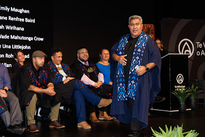 Photo from Ceremony 2 of the TWoA Tāmaki Makaurau 2025 Graduations (May 2025) held at the Mangere Arts Centre in Auckland, New Zealand on Monday, 26 May, 2025. Photo by Mike Walen / KeyImagery Photography. Copyright: © 2025 Te Wānanga o Aotearoa.