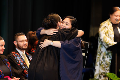 Photo from the TWoA Tāmaki Makaurau 2023 Graduations (Ceremony 5 @ 3pm), held at the Due Drop Events Centre, Manukau, Auckland, New Zealand on Thursday, 8 June, 2023. Photo: Mike Walen / KeyImagery Photography. Copyright: © Te Wānanga o Aotearoa.