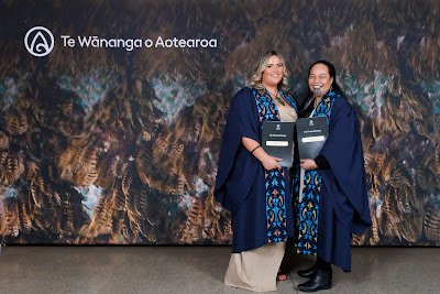 Photo from the TWoA Tāmaki Makaurau 2023 Graduations (Ceremony 6 @ 8pm), held at the Due Drop Events Centre, Manukau, Auckland, New Zealand on Thursday, 8 June, 2023. Photo: Mike Walen / KeyImagery Photography. Copyright: © Te Wānanga o Aotearoa.