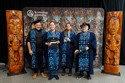 Photo from the TWoA Waiariki 2023 Graduations (Waiwhero), held at Te Puia, Rotorua, Bay of Plenty, New Zealand on Friday, 12 May, 2023. Photo: Mike Walen / KeyImagery Photography. Copyright: © Te Wānanga o Aotearoa.