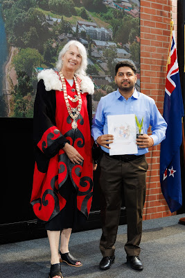 Photo from the HCC NZ Citizenship Ceremony (Morning) held in The Atrium, Wintec/Te Pukenga, Hamilton, Waikato, New Zealand at 10:00am on Monday, 12 February, 2024. Photo: Mike Walen / KeyImagery Photography. Copyright: © Hamilton City Council.