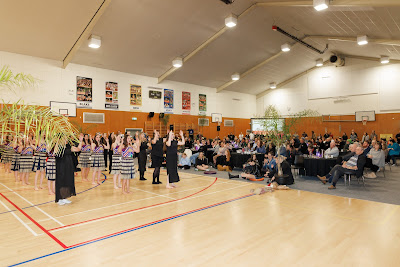 Photo from the Waikato Diocesan Whānau Dinner 2022 held in the school gym at Waikato Diocesan, Hamilton, New Zealand. Taken: Friday, 9 September 2022. Photography: Mike Walen / KeyImagery Photography. Copyright: © Waikato Diocesan School for Girls.