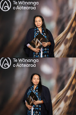 Booth photo from Ceremony 1 of the TWoA Tāmaki Makaurau 2025 Graduations (November Ceremonies) held at Church Unlimited, Glendene, Auckland, New Zealand at 12pm on Tuesday, 11 November, 2025. Photography by InstaBooth / KeyImagery Photography. Copyright: © 2025 Te Wānanga o Aotearoa.