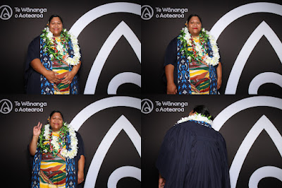 Photo from the TWoA Tāmaki Makaurau 2023 November Graduations (Ceremony 1 @ 1pm), held at the Due Drop Events Centre, Manukau, Auckland, New Zealand on Tuesday, 28 November, 2023. Photo: InstaBooth by KeyImagery Photography. Copyright: © Te Wānanga o Aotearoa.