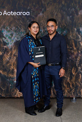 Photo from the TWoA Tāmaki Makaurau 2023 Graduations (Ceremony 6 @ 8pm), held at the Due Drop Events Centre, Manukau, Auckland, New Zealand on Thursday, 8 June, 2023. Photo: Mike Walen / KeyImagery Photography. Copyright: © Te Wānanga o Aotearoa.