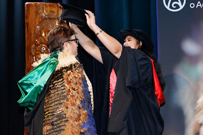 Photo from the TWoA Tainui 2025 Graduations (Ceremony 3 @ 10am) held at Claudelands Event Centre in Hamilton, Waikato, New Zealand on Wednesday, 30 April, 2025. Photography by Mike Walen / KeyImagery Photography. Copyright: © 2025 Te Wānanga o Aotearoa.