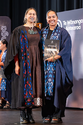 Photo from the TWoA Whirikoka 2024 Graduation (Gisborne), held at the War Memorial Theatre, Gisborne, East Coast, New Zealand on Wednesday, 16 April, 2025. Photo by Alick Saunders for KeyImagery Photography. Copyright: © 2025 Te Wānanga o Aotearoa.