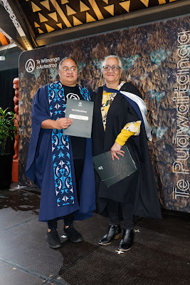 Photo from the TWoA Waiariki 2023 Graduations (Waiwhero), held at Te Puia, Rotorua, Bay of Plenty, New Zealand on Friday, 12 May, 2023. Photo: Mike Walen / KeyImagery Photography. Copyright: © Te Wānanga o Aotearoa.