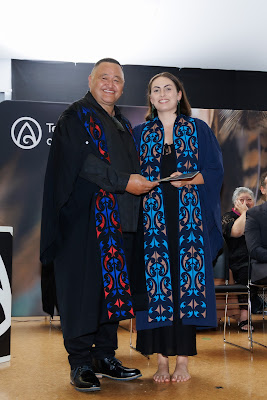 Photo from the TWoA Te Tai Tokerau (Kaitaia) 2025 Graduation held at Te Kura Kaupapa Maori o Pukemiro in Kaitaia, Northland, New Zealand on Monday, 14 April, 2025. Photo by Mike Walen / KeyImagery Photography. Copyright: © 2025 Te Wānanga o Aotearoa.