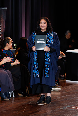Photo from the TWoA Tāmaki Makaurau 2023 Graduations (Ceremony 1 @ 10am), held at the Due Drop Events Centre, Manukau, Auckland, New Zealand on Wednesday, 7 June, 2023. Photo: Mike Walen / KeyImagery Photography. Copyright: © Te Wānanga o Aotearoa.