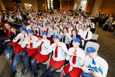 Photo from Waikato Diocesan House Singing 2022, held at Waikato Diocesan, Hamilton, New Zealand on Friday, 2 July, 2022. Photo: Mike Walen / KeyImagery Photography. Copyright: © Waikato Diocesan School for Girls.