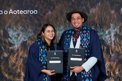 Photo from the TWoA Tāmaki Makaurau 2023 Graduations (Ceremony 6 @ 8pm), held at the Due Drop Events Centre, Manukau, Auckland, New Zealand on Thursday, 8 June, 2023. Photo: Mike Walen / KeyImagery Photography. Copyright: © Te Wānanga o Aotearoa.