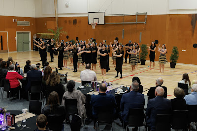 Photo from the Waikato Diocesan Whānau Dinner 2022 held in the school gym at Waikato Diocesan, Hamilton, New Zealand. Taken: Friday, 9 September 2022. Photography: Mike Walen / KeyImagery Photography. Copyright: © Waikato Diocesan School for Girls.