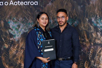 Photo from the TWoA Tāmaki Makaurau 2023 Graduations (Ceremony 6 @ 8pm), held at the Due Drop Events Centre, Manukau, Auckland, New Zealand on Thursday, 8 June, 2023. Photo: Mike Walen / KeyImagery Photography. Copyright: © Te Wānanga o Aotearoa.