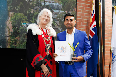 Photo from the HCC NZ Citizenship Ceremony (Morning) held in The Atrium, Wintec/Te Pukenga, Hamilton, Waikato, New Zealand at 10:00am on Monday, 12 February, 2024. Photo: Mike Walen / KeyImagery Photography. Copyright: © Hamilton City Council.