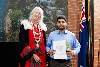 Photo from the HCC NZ Citizenship Ceremony (Morning) held in The Atrium, Wintec/Te Pukenga, Hamilton, Waikato, New Zealand at 10:00am on Monday, 12 February, 2024. Photo: Mike Walen / KeyImagery Photography. Copyright: © Hamilton City Council.