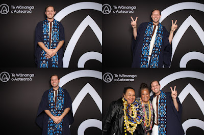 Photo from the TWoA Tāmaki Makaurau 2023 November Graduations (Ceremony 1 @ 1pm), held at the Due Drop Events Centre, Manukau, Auckland, New Zealand on Tuesday, 28 November, 2023. Photo: InstaBooth by KeyImagery Photography. Copyright: © Te Wānanga o Aotearoa.