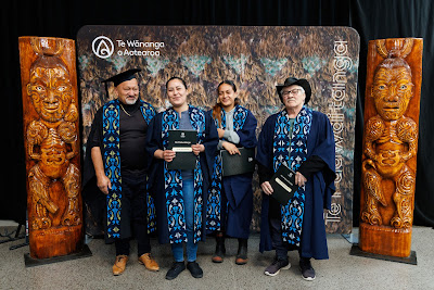 Photo from the TWoA Waiariki 2023 Graduations (Waiwhero), held at Te Puia, Rotorua, Bay of Plenty, New Zealand on Friday, 12 May, 2023. Photo: Mike Walen / KeyImagery Photography. Copyright: © Te Wānanga o Aotearoa.
