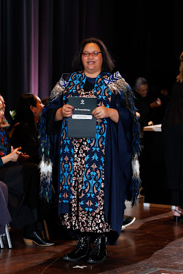 Photo from the TWoA Tāmaki Makaurau 2023 Graduations (Ceremony 1 @ 10am), held at the Due Drop Events Centre, Manukau, Auckland, New Zealand on Wednesday, 7 June, 2023. Photo: Mike Walen / KeyImagery Photography. Copyright: © Te Wānanga o Aotearoa.