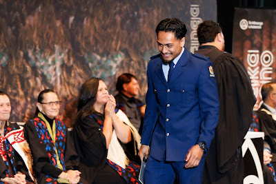 Photo from the TWoA Tāmaki Makaurau 2023 Graduations (Ceremony 4 @ 10am), held at the Due Drop Events Centre, Manukau, Auckland, New Zealand on Thursday, 8 June, 2023. Photo: Mike Walen / KeyImagery Photography. Copyright: © Te Wānanga o Aotearoa.