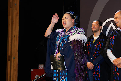 Photo from Ceremony 5 of the TWoA Tāmaki Makaurau 2025 Graduations (May 2025) held at the Mangere Arts Centre in Auckland, New Zealand on Tuesday, 27 May, 2025. Photo by Mike Walen / KeyImagery Photography. Copyright: © 2025 Te Wānanga o Aotearoa.