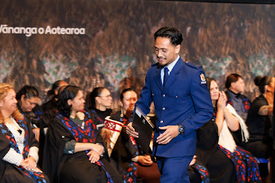 Photo from the TWoA Tāmaki Makaurau 2023 Graduations (Ceremony 4 @ 10am), held at the Due Drop Events Centre, Manukau, Auckland, New Zealand on Thursday, 8 June, 2023. Photo: Mike Walen / KeyImagery Photography. Copyright: © Te Wānanga o Aotearoa.