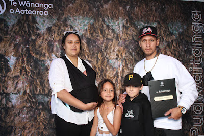 Booth photo from the TWoA Whirikoka 2023 Graduation (Gisborne), held at the War Memorial Theatre, Gisborne, East Coast, New Zealand on Wednesday 5 April, 2023. Photo: InstaBooth by KeyImagery Photography. Copyright: © Te Wānanga o Aotearoa.