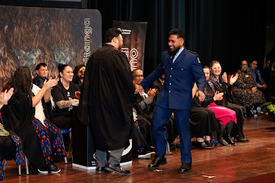 Photo from the TWoA Tāmaki Makaurau 2023 Graduations (Ceremony 4 @ 10am), held at the Due Drop Events Centre, Manukau, Auckland, New Zealand on Thursday, 8 June, 2023. Photo: Mike Walen / KeyImagery Photography. Copyright: © Te Wānanga o Aotearoa.